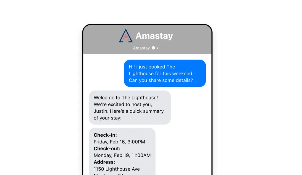 Conversational Guest Experience Demo via Messaging